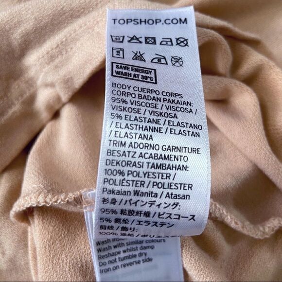 TOPSHOP stretch floral appliqué top - Picture 3 of 6